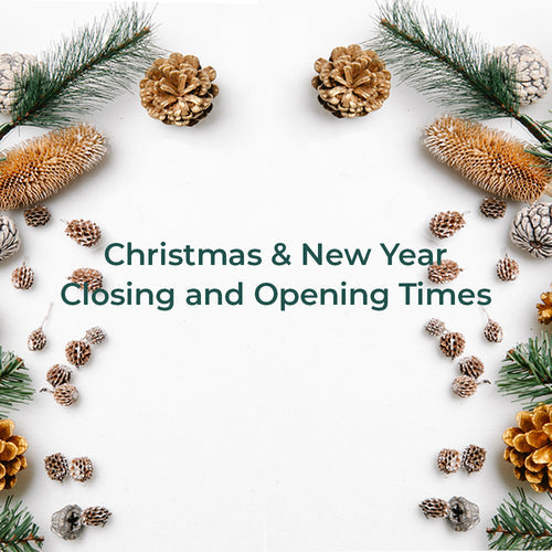 Christmas and New Year Closing Times