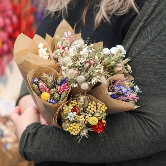 Dried Flowers Bouquet Natural Daisy - 40 PCS Daisies Dried Sunflowers, Dry Bridal Bouquet - Natural Boho Range